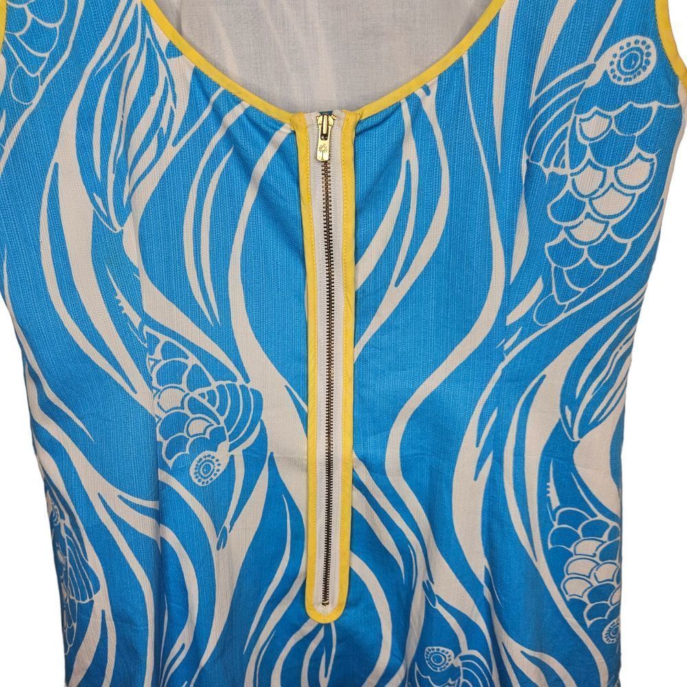 LILLY PULITZER Delia Shift Dress Resort White Joe Fish - Picture 4 of 10